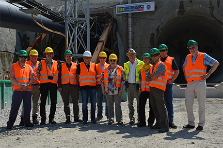 Regionalkonferenz besichtigt Baustelle Boßlertunnel besichtigung baustelle Boßlertunnel